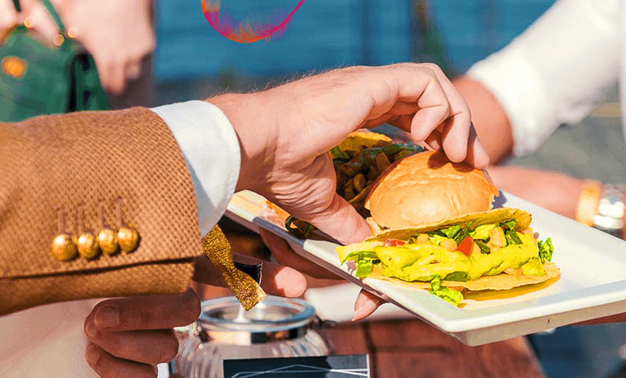 yourfood Catering Köln: Flying Buffet mit Fingerfood, Burger & Tortillas